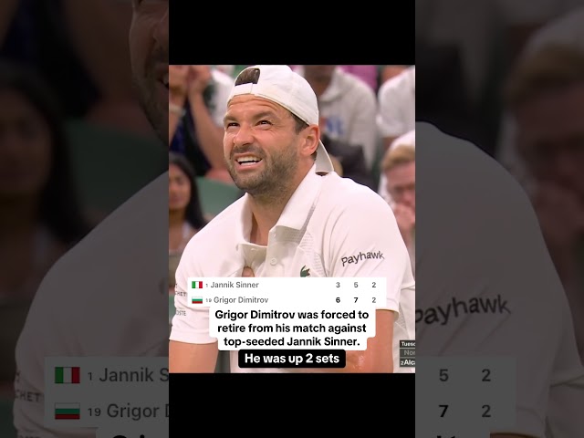 A heartbreaking ending for Dimitrov 💔