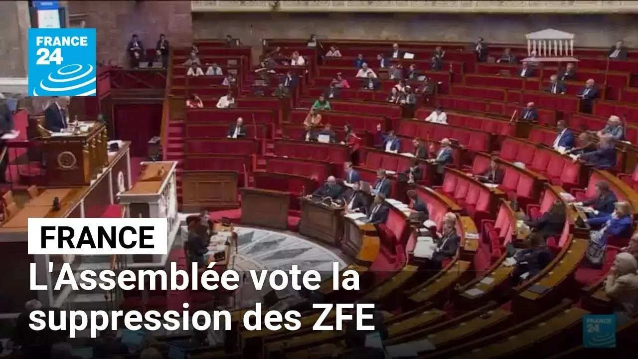 France : l'Assemblée vote la suppression des zones à faibles émissions • FRANCE 24