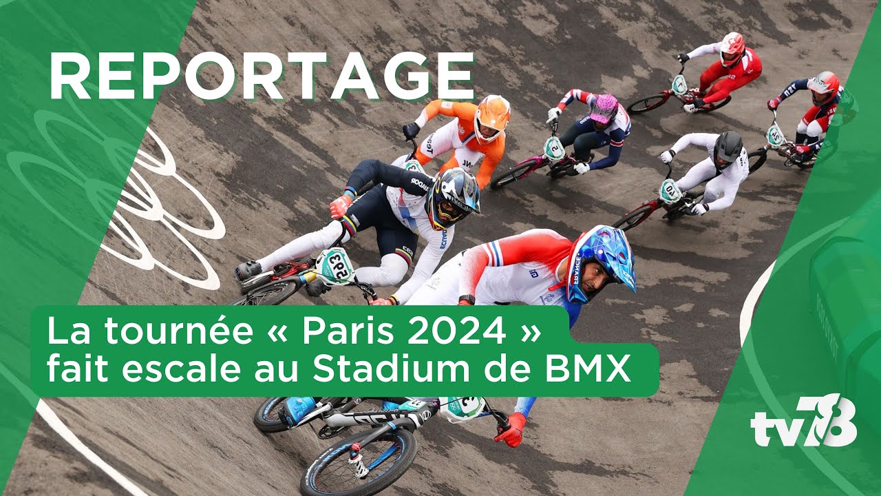 La tournée des sites de Paris 2024 passe par le stade de BMX de SQY