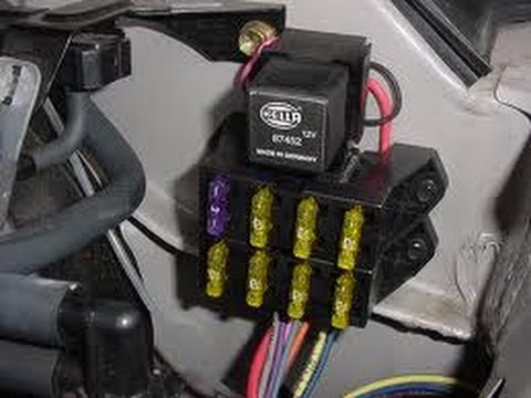 Automotive Wiring-Installing An Auxiliary Fuse Block ... chevy power seat wiring diagram 