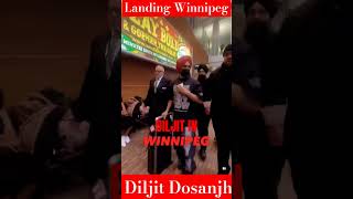 Diljit at Winnipeg Airport  🇨🇦 🤎 #diljitdosanjh #concert #2024 #Canada #yt #viral #live