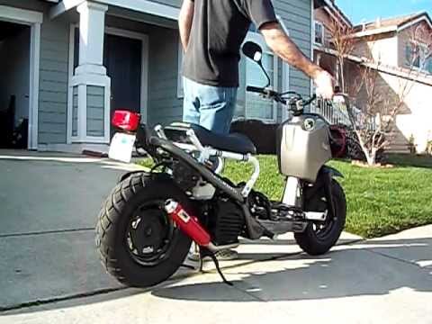 Honda ruckus muffler mod #3