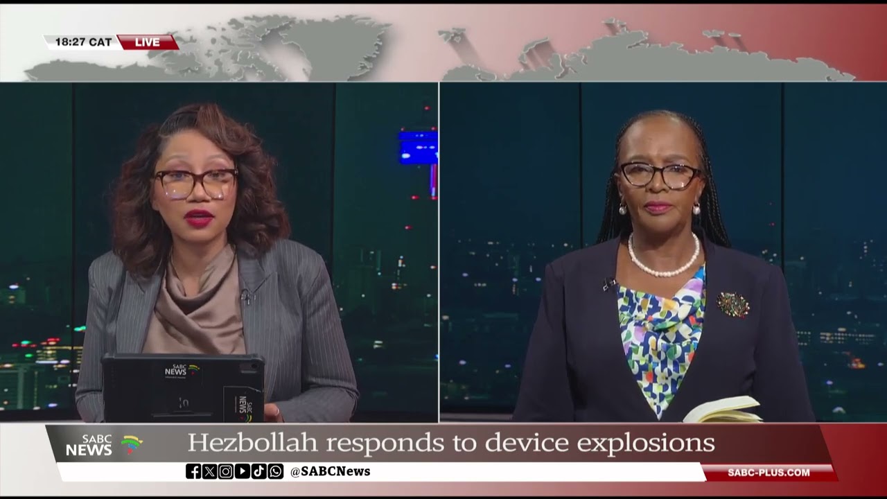 Hezbollah says Lebanon explosions are a declaration of war: Sophie Mokoena