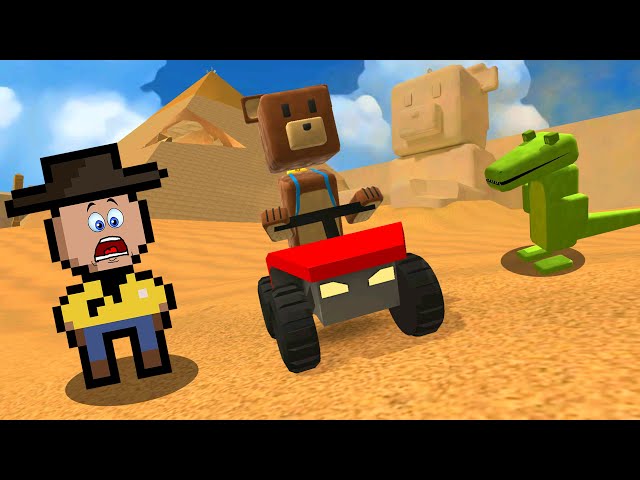 PASSEI UM DIA INTEIRO VIVENDO COMO UM URSO NO DESERTO (Super Bear Adventure)