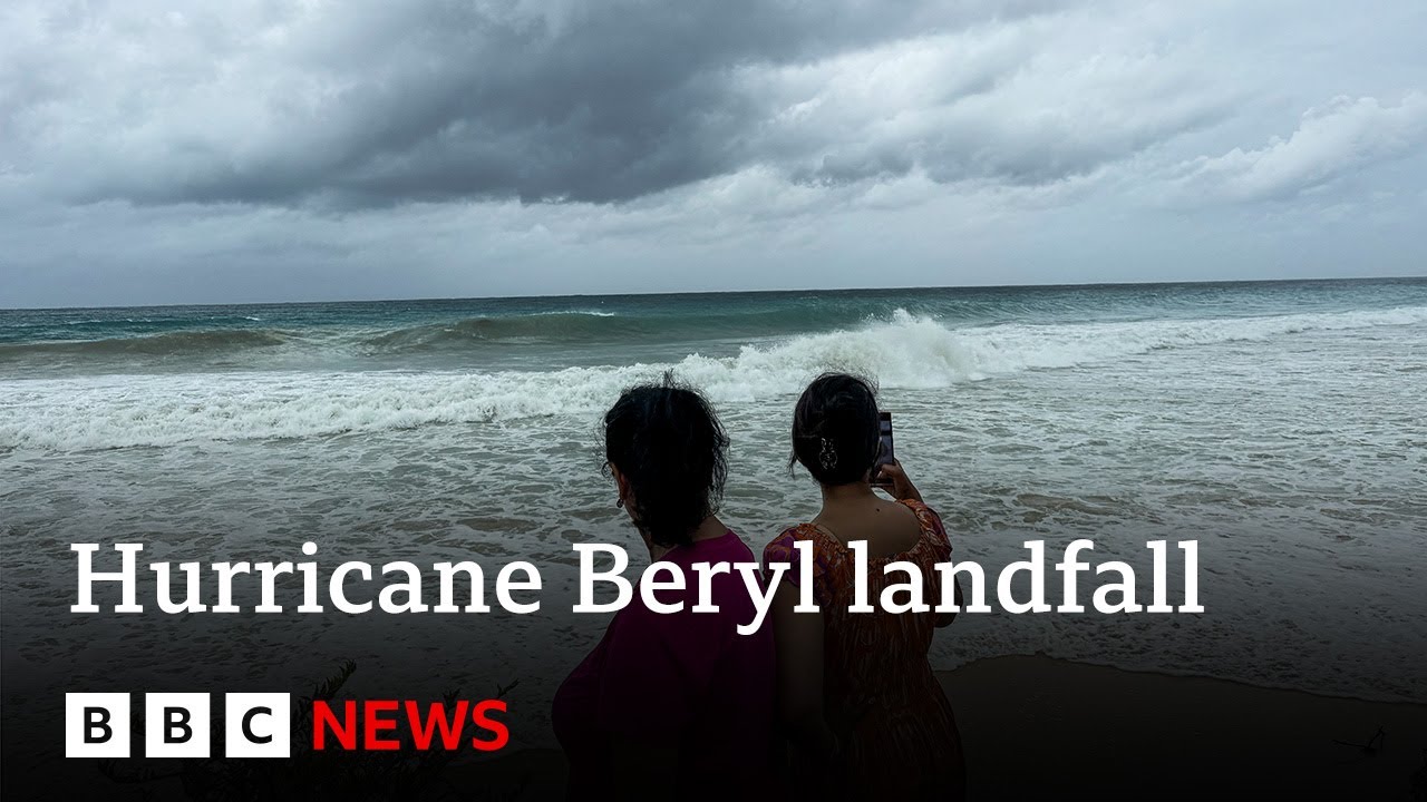 Hurricane Beryl makes landfall as Caribbean braces for days ahead | BBC News