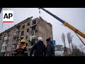 Aftermath of deadly Russian strike in Ukraine