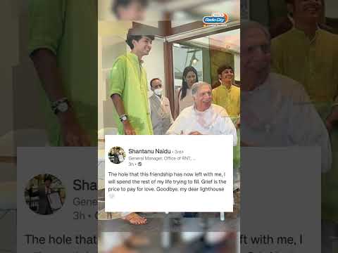 Goodbye My Dear Lighthouse Shantanu Naidu Pays Tribute to Mentor Ratan Tata 68K views  play Short