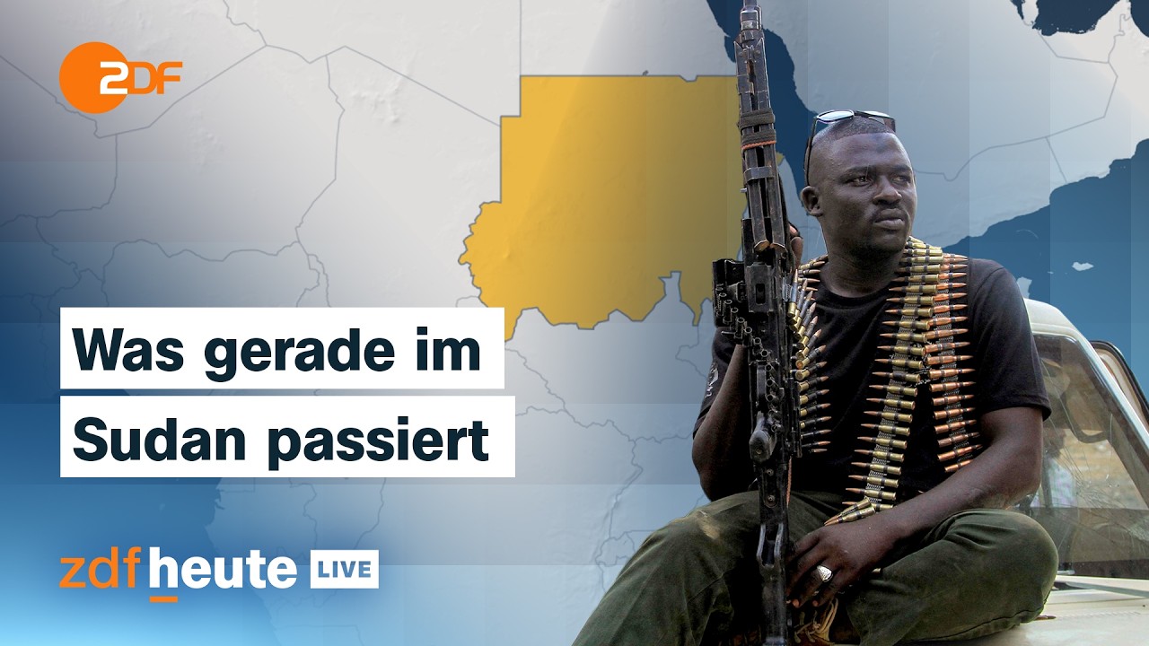 Krieg im Sudan: Wer kämpft gegen wen? Wer unterstützt wen? | Konfliktforscherin bei ZDFheute live