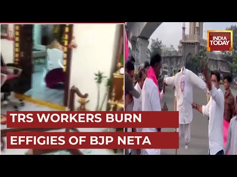 Case against 50 TRS workers for vandalising BJP MP's home in Hyderabad