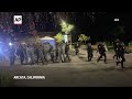 Police clear protesters, arrest reporter at California State Polytechnic University, Humboldt  - 01:01 min - News - Video