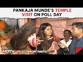 BJP’s Pankaja Munde Offers Prayers As Her Seat Goes To Polls