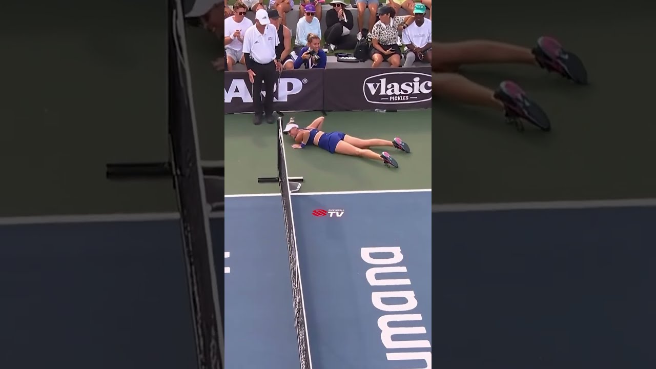 A little luck never hurt anybody 😆 👏 #pickleball #pickleballislife #pickleballhighlights