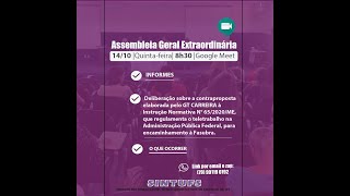 SALDO DA ASSEMBLEIA  (14.10.2021)