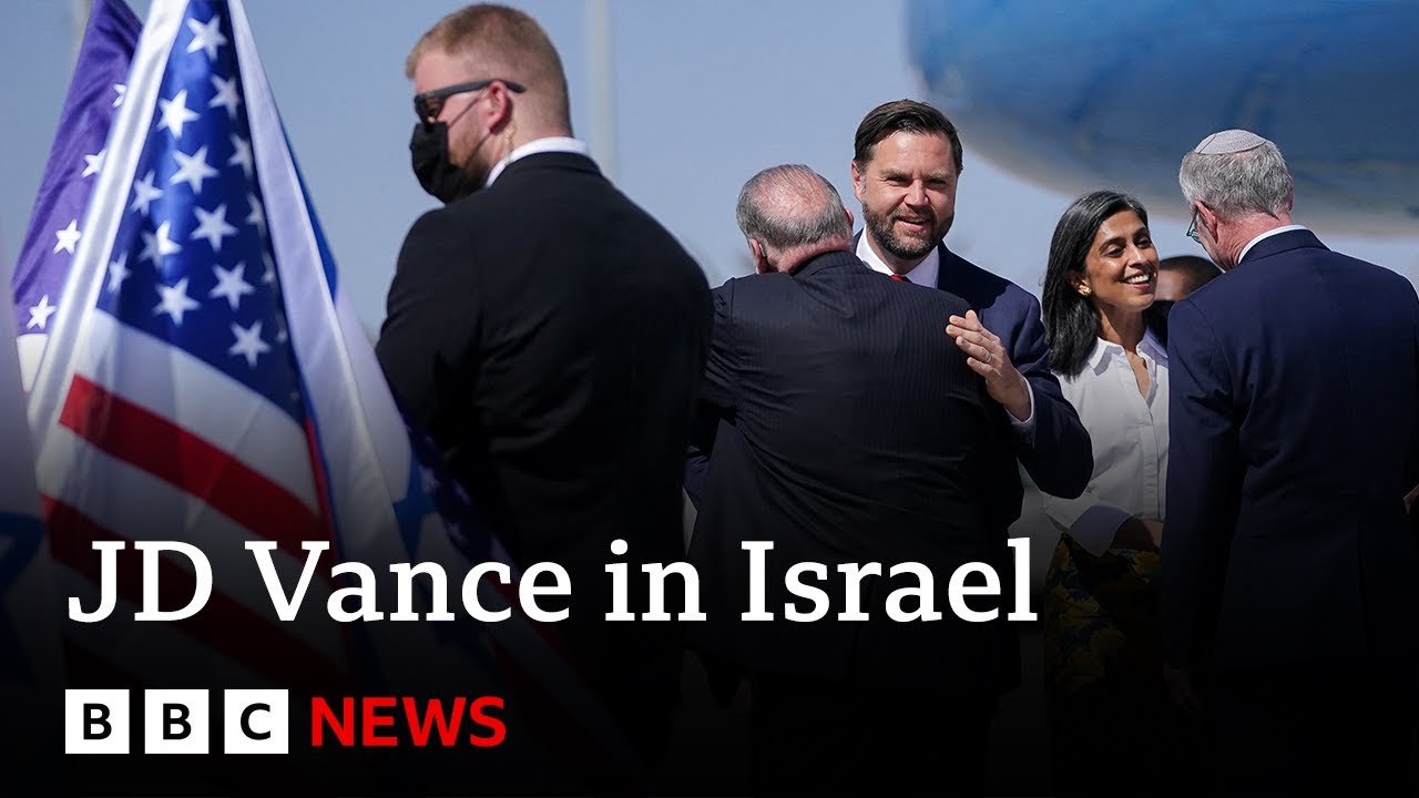 JD Vance arrives in Israel as US tries to strengthen Gaza ceasefire deal | BBC News