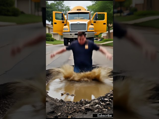 A cute Dachshund puppy rescued the baby with the help of a truck owner #story #cute #cuteanimals