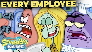 EVERY Krusty Krab Employee EVER! 🍔 SpongeBob