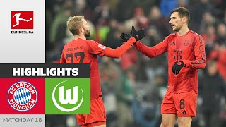 Hard Fought Victory In Munich! | FC Bayern München — Wolfsburg 3-2 | Highlights | Bundesliga