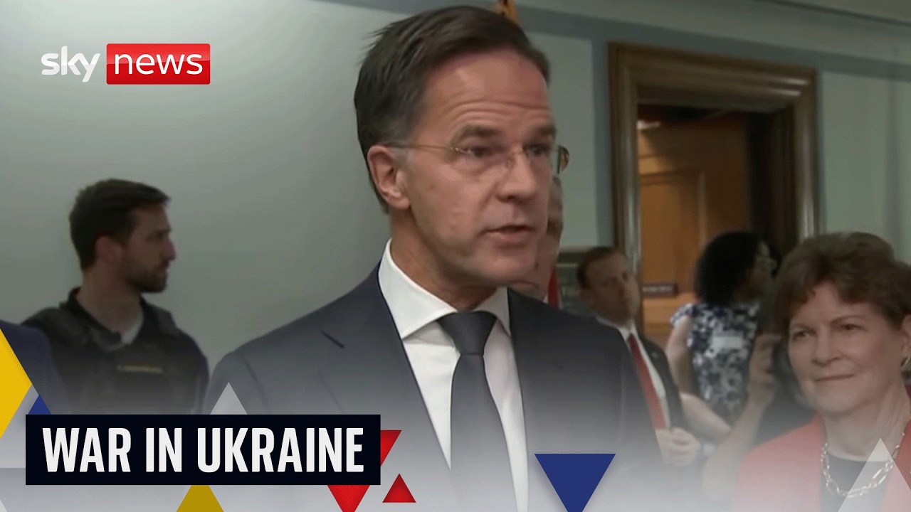 NATO chief Mark Rutte speaks in Washington ahead of Trump meeting