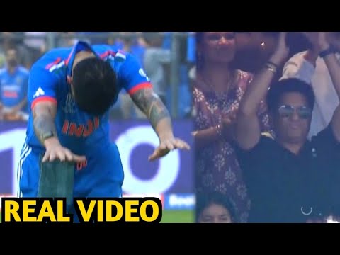 Watch Virat Kohli Bow Down In Front Of Sachin Tendulkar After He Hit ...