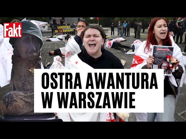 Rosjanie VS Ukraińcy w Warszawie. Ambasadorowi Putina przypomniano skalę zbrodni wojennych | FAKT