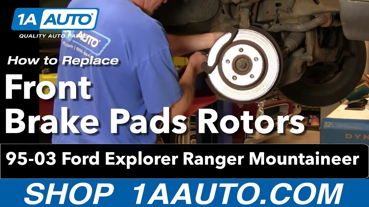 Changing brake pads and rotors ford explorer #6