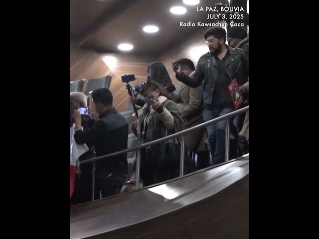 MOMENT: Fight breaks out in Bolivian congress over lithium deals