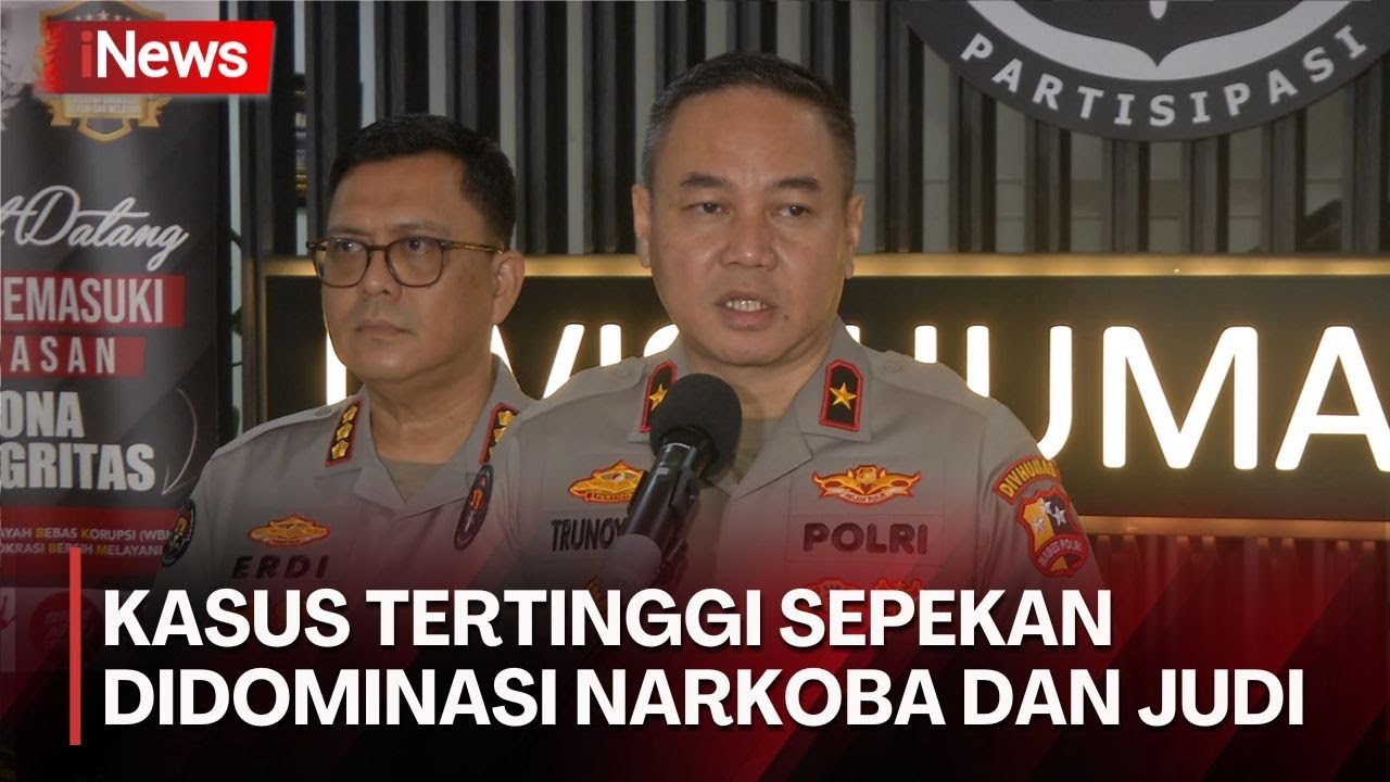 Polri Ungkap 1.546 Kasus dalam Sepekan, Mulai dari Judi hingga TPPO