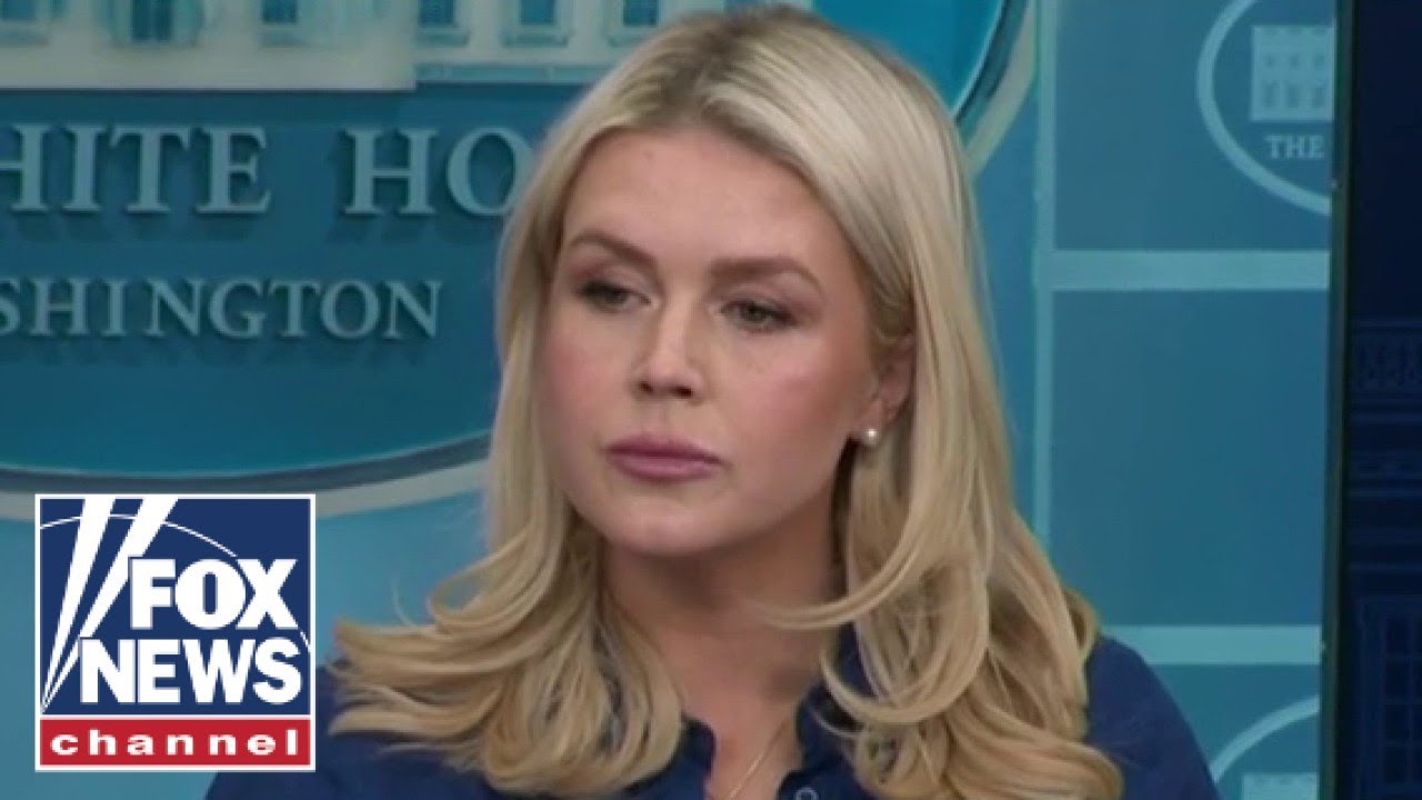 'COMPLETELY UNACCEPTABLE': Karoline Leavitt reiterates demand for Strait of Hormuz to be open