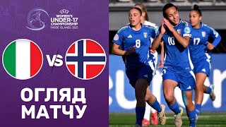 Італія – Норвегія. Чемпіонат Європи U-17 (жінки), півфінал / Огляд матчу