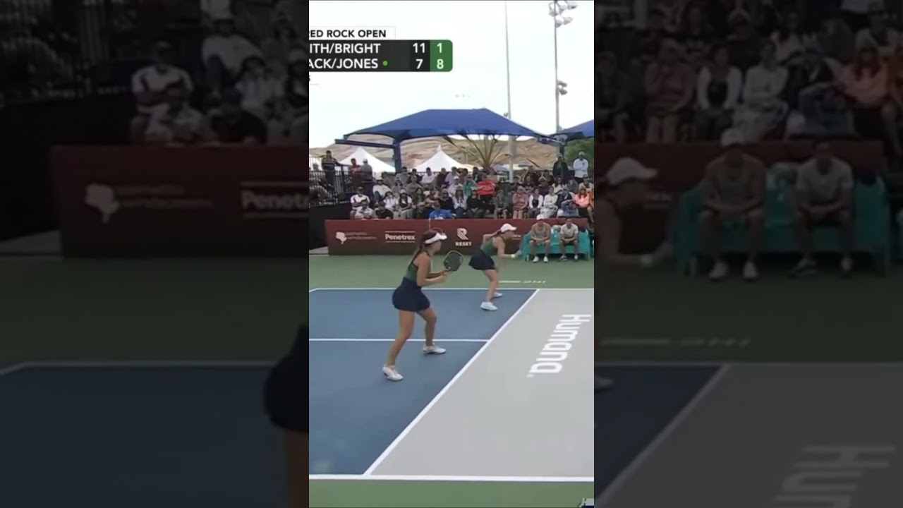 Bright/Smith vs Jones/Black at the Selkirk Red Rock Open (9) #shorts #pickleball