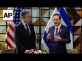 Blinken meets Israeli President Herzog amid renewed push for cease-fire in Gaza