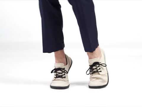 Men's beige hemp barefoot sneakers - IN STOCK Ahinsa shoes 👣