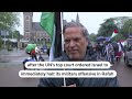 ICJ ruling not enough, say pro-Palestinian protesters | REUTERS - 00:45 min - News - Video