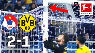 Goalkeeper Breaks The Goal?! Vietnam vs. Borussia Dortmund 2-1 | Highlights