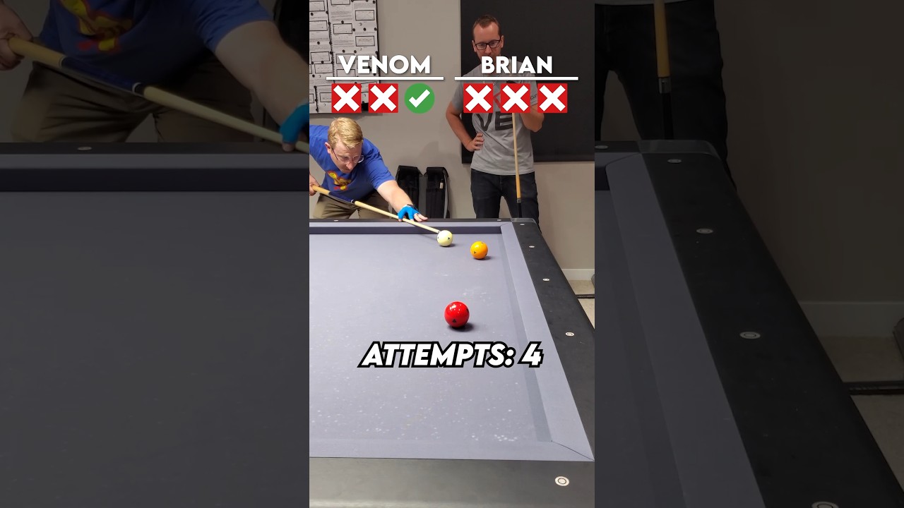 ARTISTIC BILLIARDS BATTLE! ft@supermantrickshots ! ⚪🟡🔴❌✅