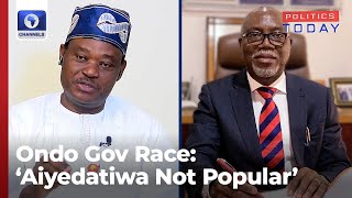 Ondo: Aiyedatiwa Not Popular, Has Never Won Election Before - Jimoh Ibrahim | Politics Today