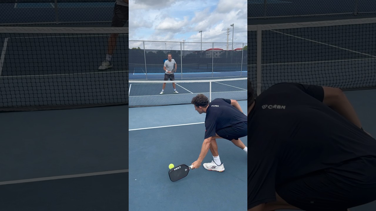 The Secret To How Pros Hit PERFECT resets 🤫🤯 #pickleballtips #pickleball #shorts