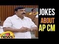 Chandrababu breaks into laughter, at Vishnu Kumar Raju jokes