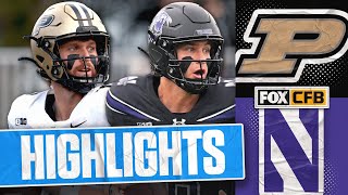 Purdue Boilermakers vs. Northwestern Wildcats Highlights | FOX College Football