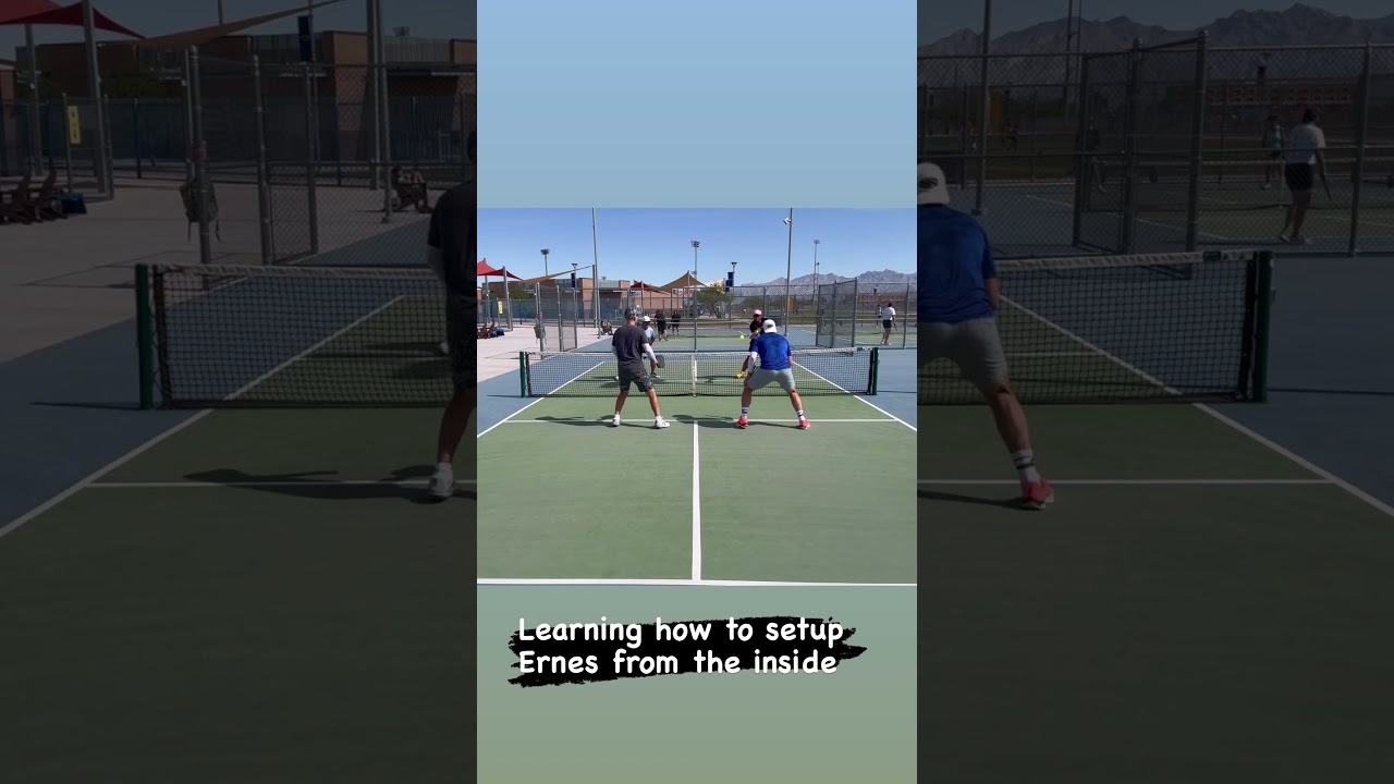 Learning how to setup Ernes from the inside #pickleball #Highlights #Sports #Fun #action