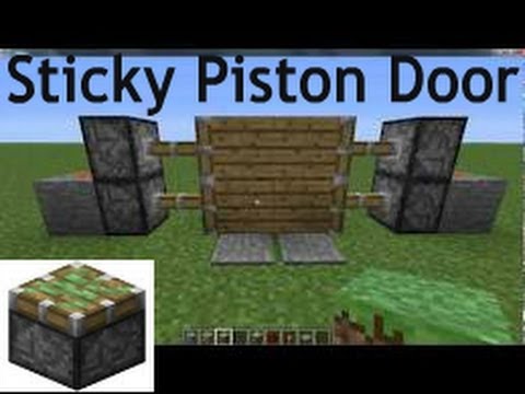 How To Make Pressure Plate Sliding Door (Minecraft Xbox 360) - YouTube