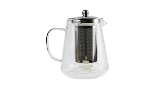 One Two Cups Teko Pitcher Teh Chinese Teapot Maker 750ml - TP-760 - Transparent - 1