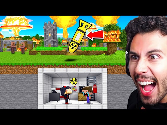تحدي اخطر قنبلة نووية ضد اغرب قبو في قرية ماين كرافت !!؟