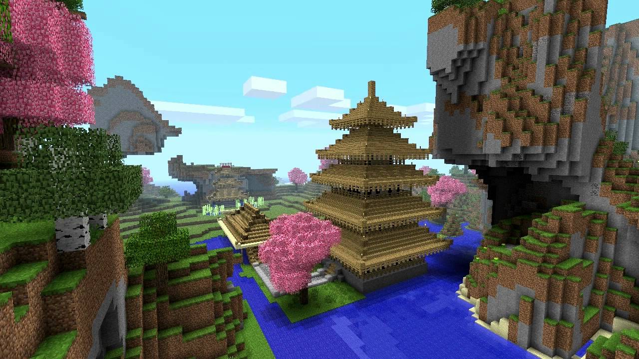 MINECRAFT Japanese temple YouTube