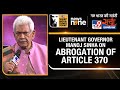 WITT Satta Sammelan | Lieutenant Governor Manoj Sinha on J&K After Abrogation of Article 370