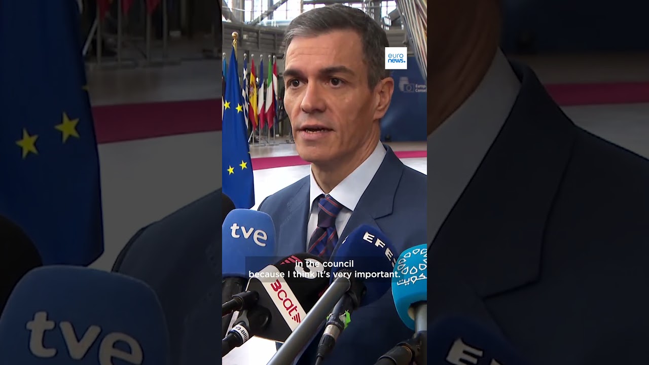 Spanish Prime Minister Pedro Sánchez : "We are against this war because it's illegal"