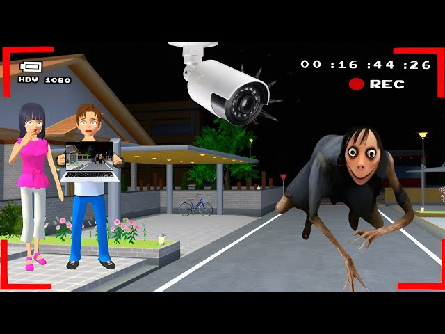 Yuta Mio Panik CCTV Merekam HANTU MOMO Di Depan Rumah 😱| Sakura School Simulator