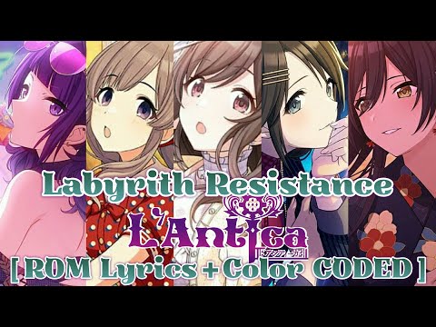 Upload mp3 to YouTube and audio cutter for シャニマス - L'Antica - Labyrinth Resistance [ROM Lyrics + ColorCODED] Shanim@s download from Youtube