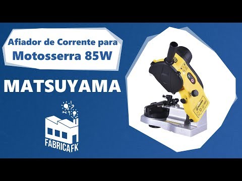 Afiador de Corrente p/ Motosserra 85W 220V Matsuyama - Vídeo explicativo