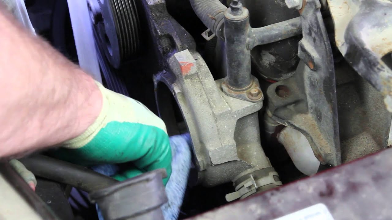 How to Install a Water Pump: GM 3.1L 3.4L 3.5L V6 FWD ... 89 chevy truck motor diagram 